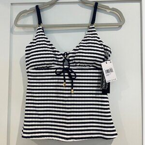NWT La Blanca Stripe Tankini Top